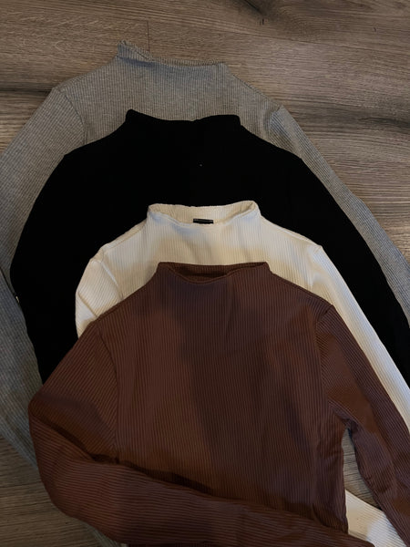 Snatched top (brown)