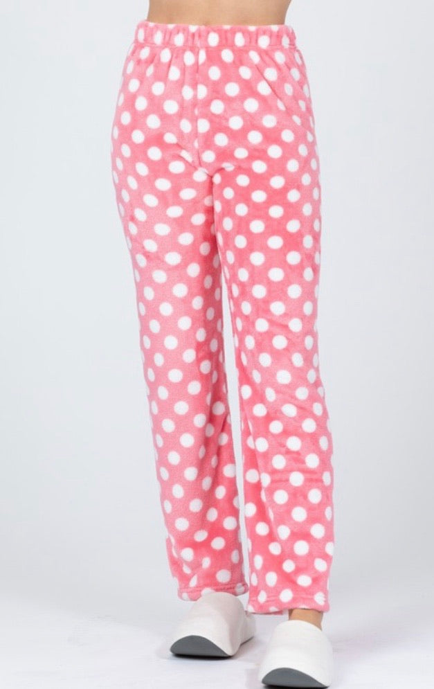 Pink polka dot pajama pants – ShopwithSteff