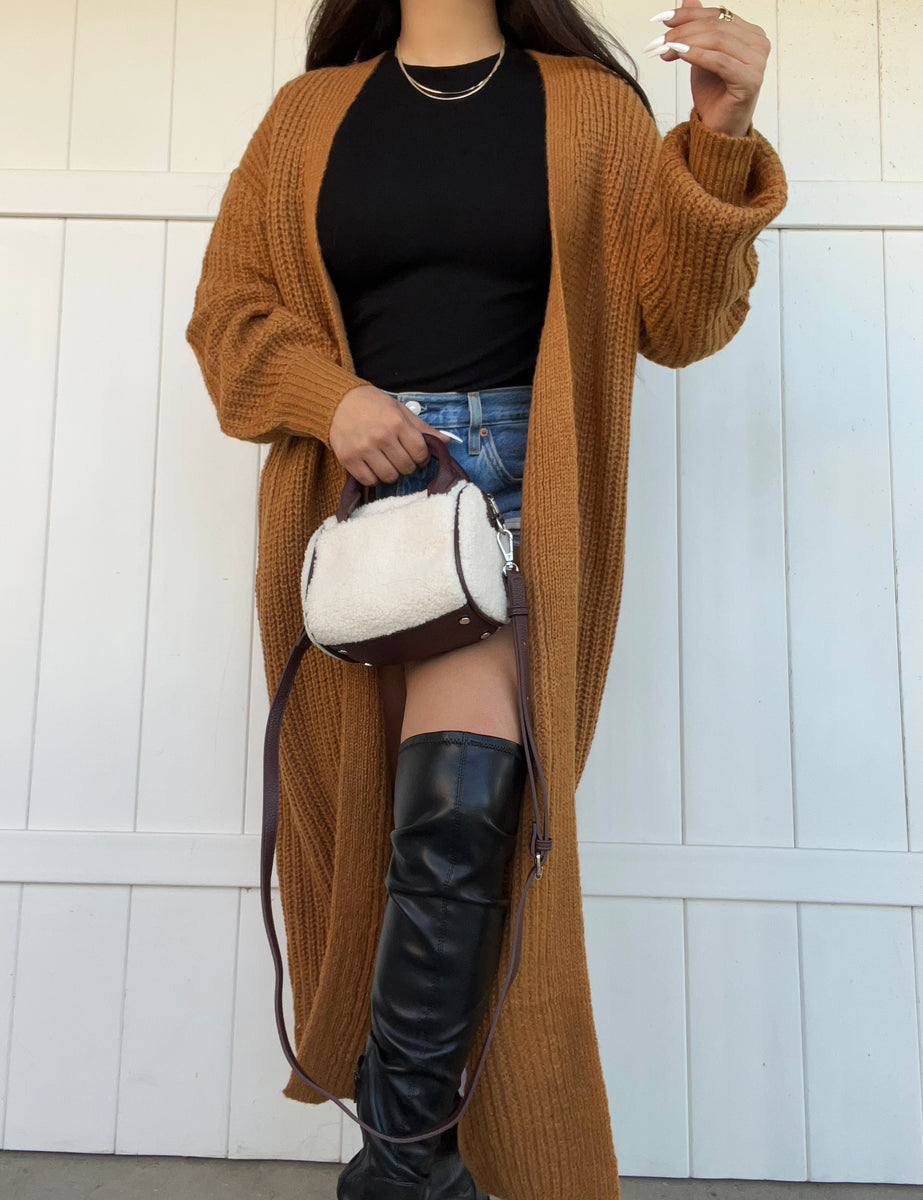 Maxi cardigan (camel) – ShopwithSteff