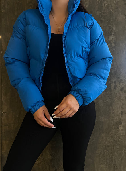 Puffer jacket (blue)