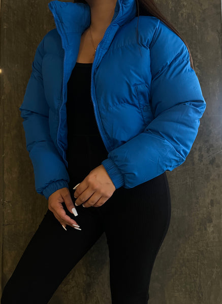 Puffer jacket (blue)