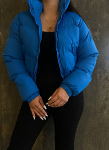 Puffer jacket (blue)
