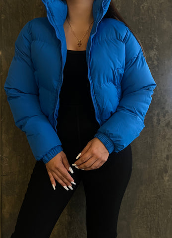 Puffer jacket (blue)