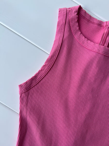 Spring jumpsuit (bubble gum pink)