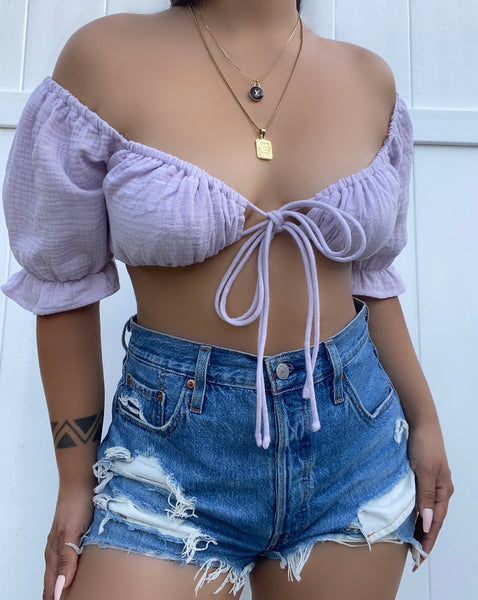 Cutest summer top (lavender)