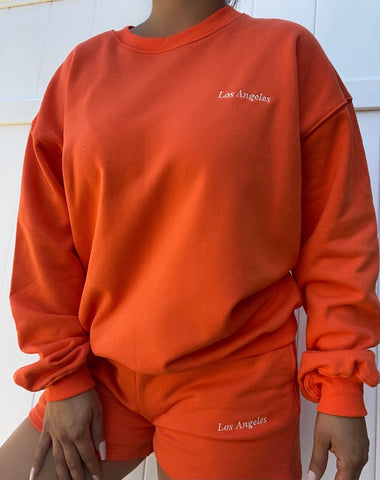 Los Angeles sweat shorts (carrot)