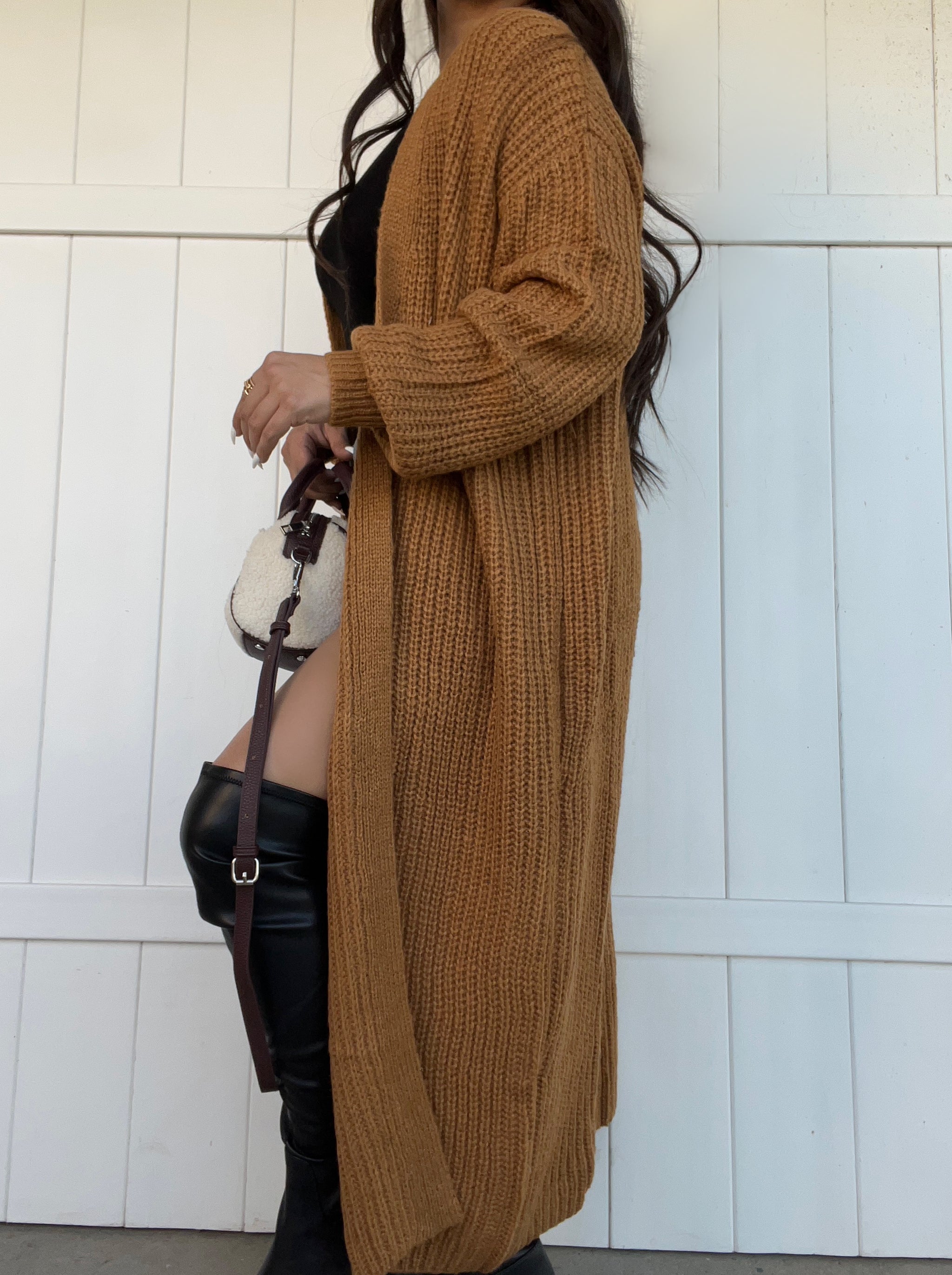 Maxi cardigan (camel) – ShopwithSteff