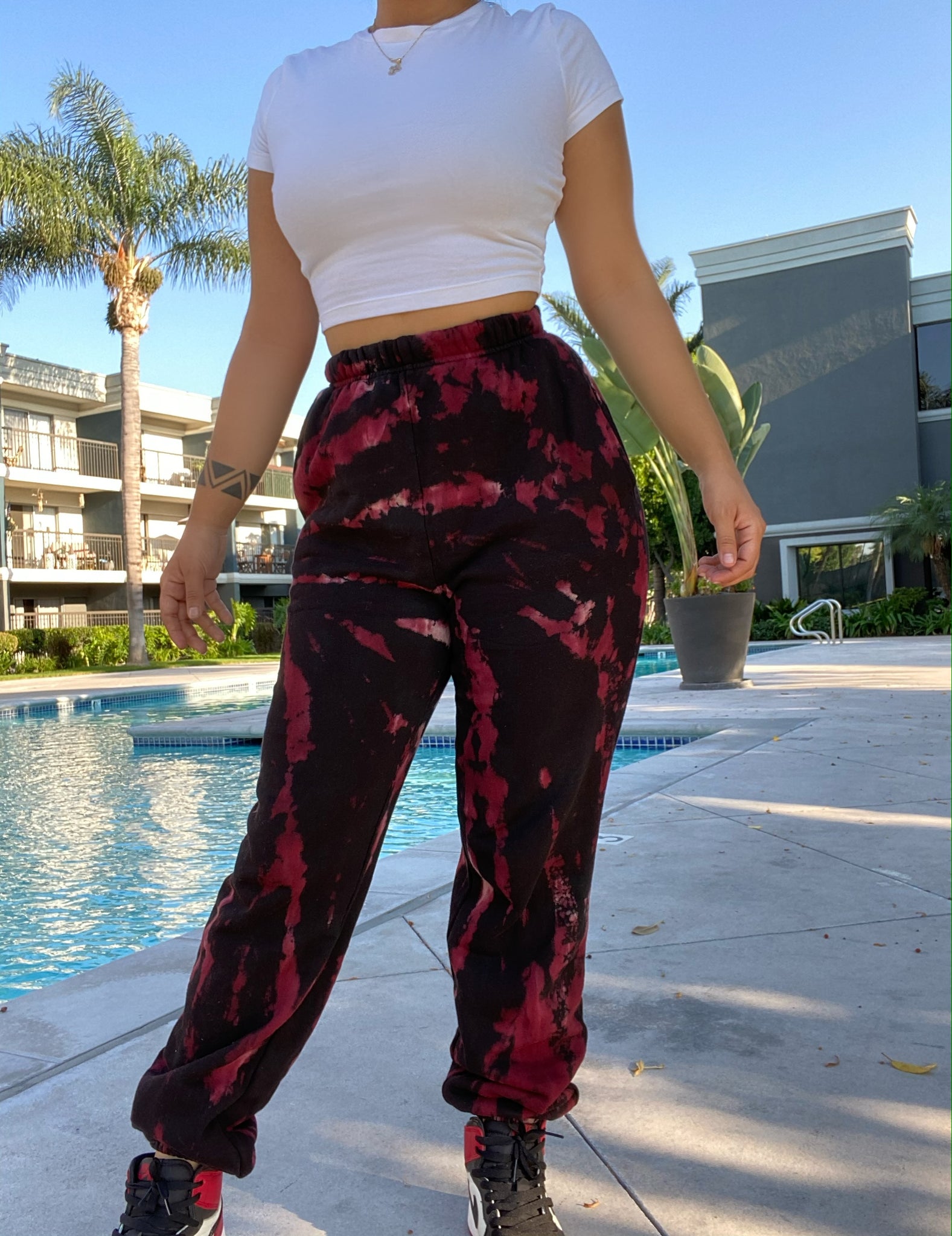 Tie dye joggers (fire)