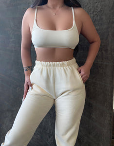 Roxy jogger set (cream)