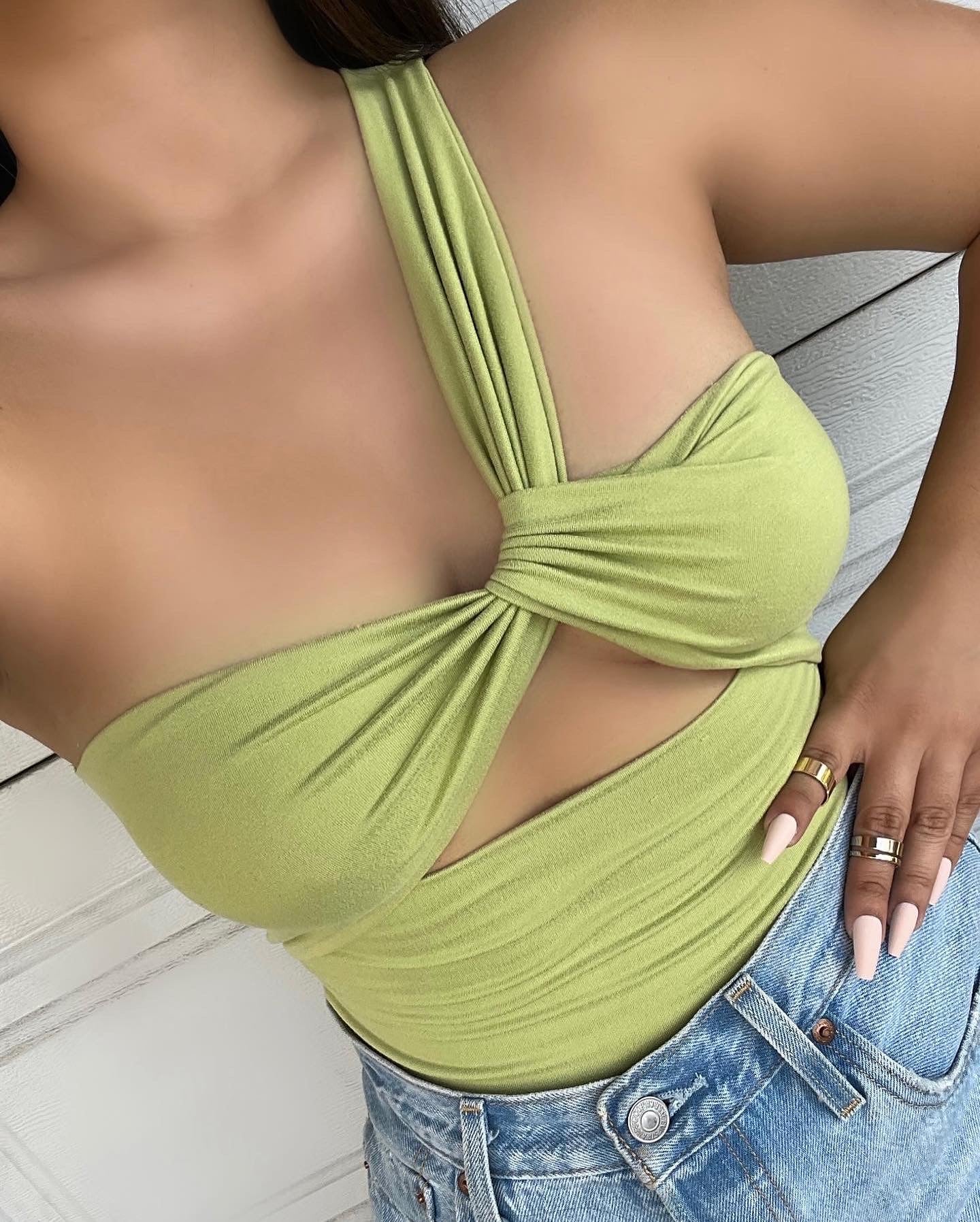 Reversible bodysuit (kiwi)
