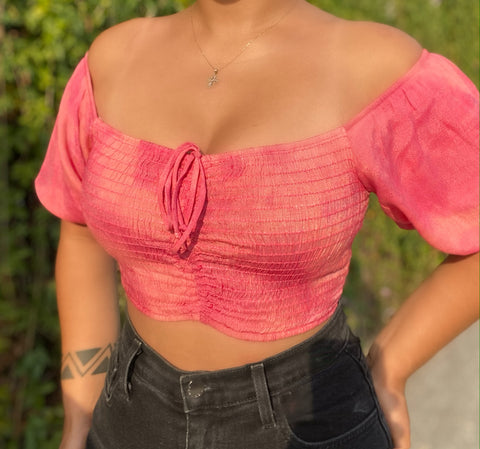 Pink brunch top