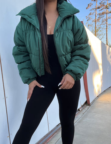 Puffer jacket (green)