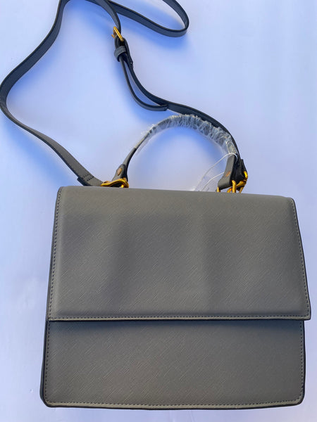 Grey satchel bag