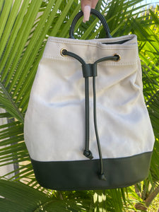 Jenny backpack (hunter green/nude)