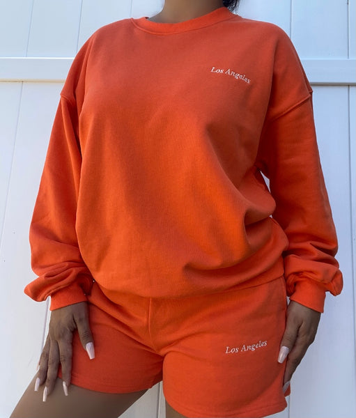 Los Angeles sweat shorts (carrot)