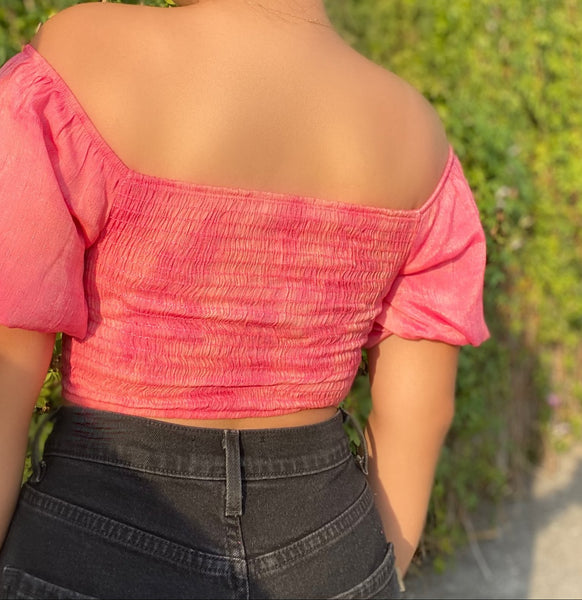 Pink brunch top