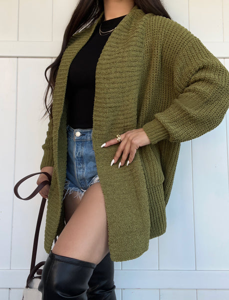 Cozy cardigan (kiwi)