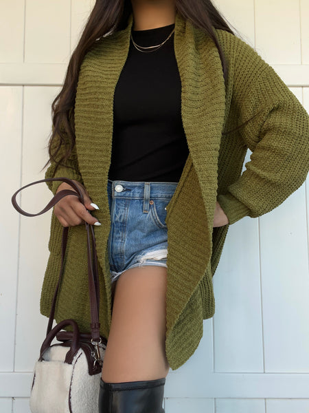 Cozy cardigan (kiwi)