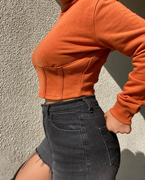 Corset hoodie (pumpkin)