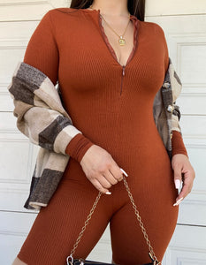 Reversible jumpsuit (pumpkin)