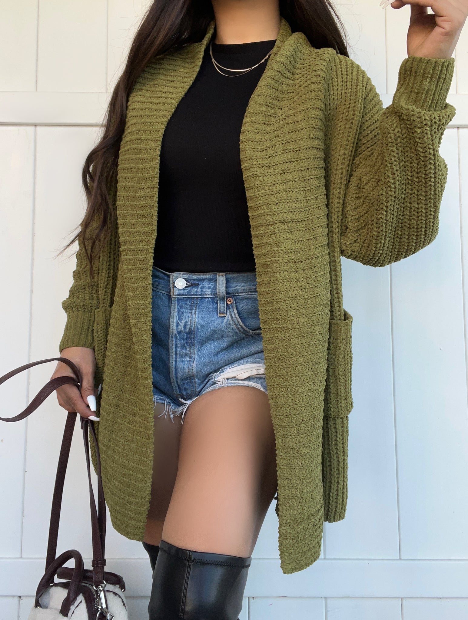 Cozy cardigan (kiwi)