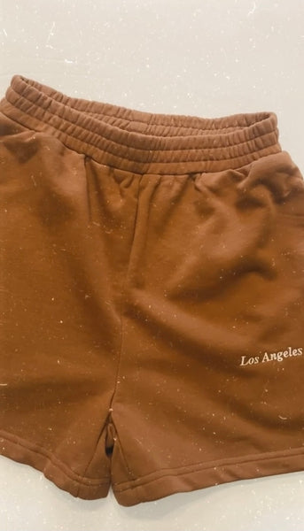 Los Angeles sweat shorts (caramel)