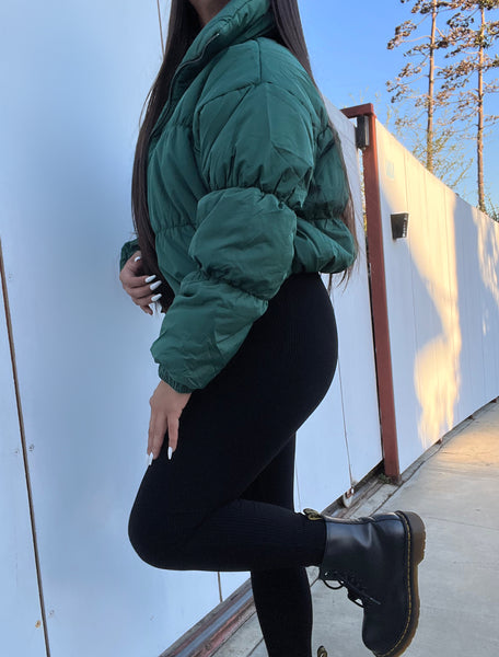Puffer jacket (green)