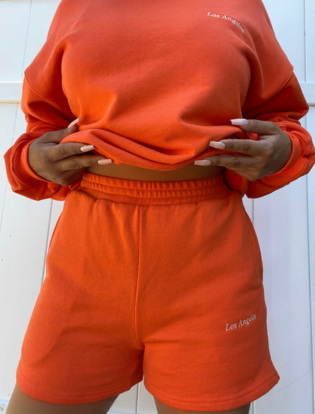 Los Angeles sweat shorts (carrot)