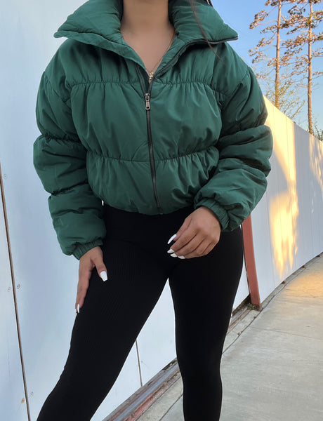 Puffer jacket (green)