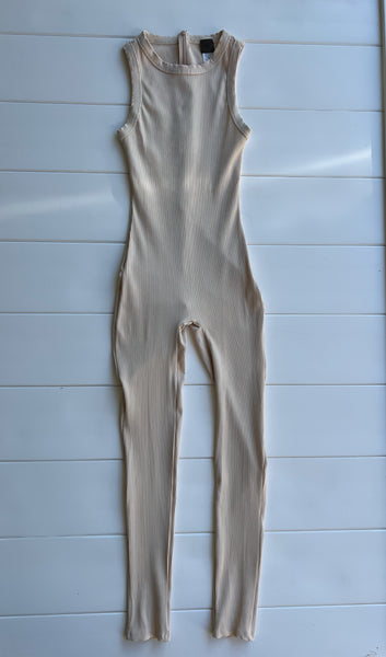High neck jumpsuit (nude)