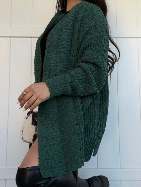 Cozy cardigan (Hunter green)