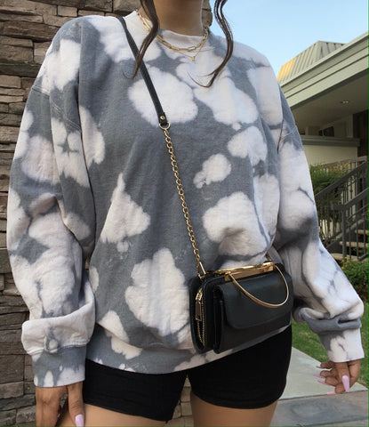 Oversized Tie dye crewneck sweater