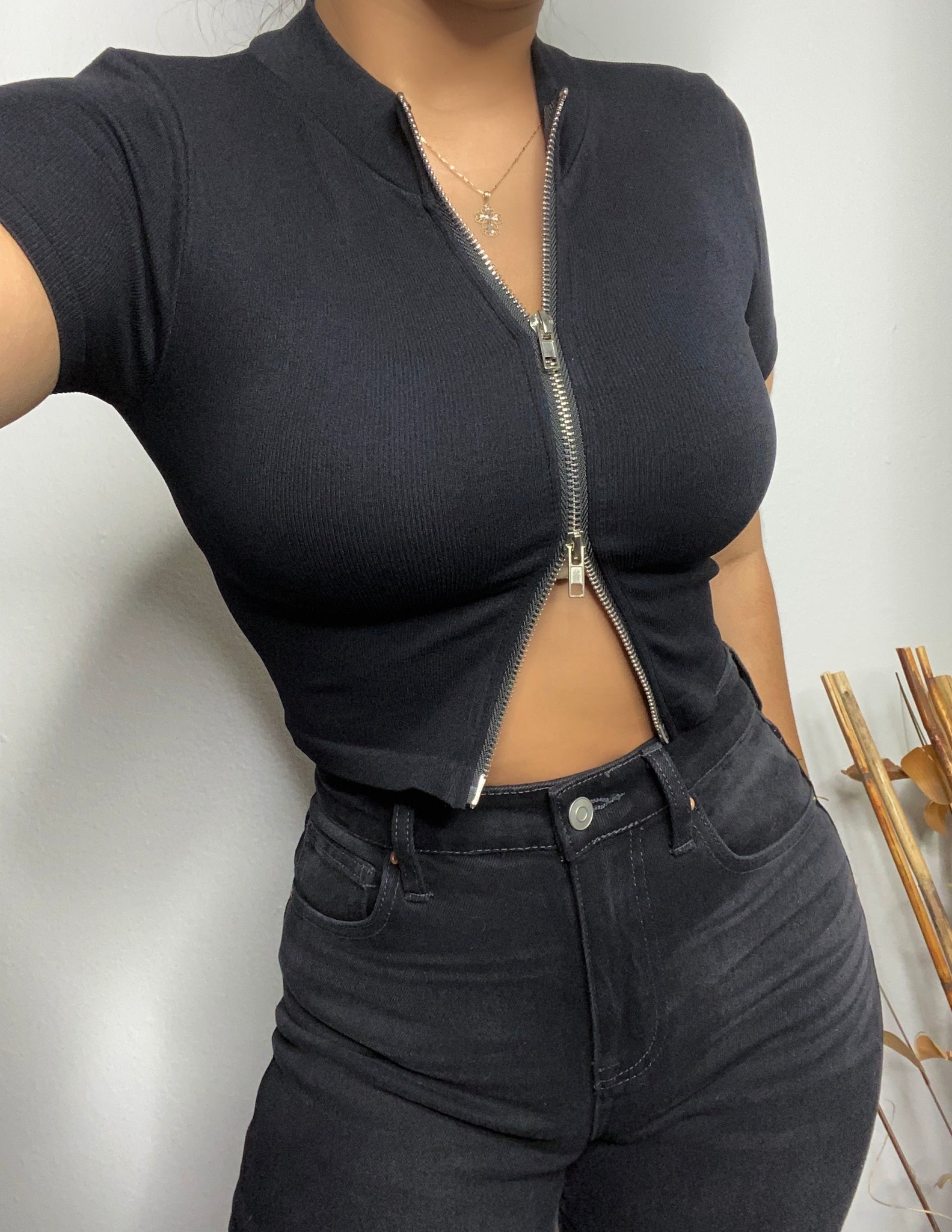 Zipper top (black)