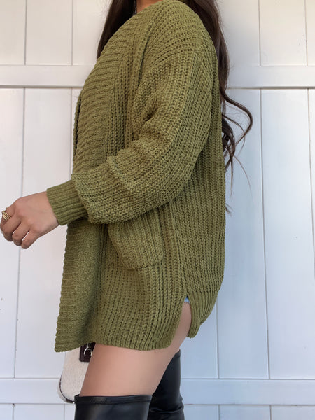 Cozy cardigan (kiwi)