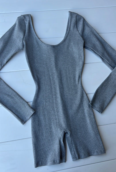 Spring long sleeve jumpsuit (grey)